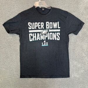 Philadelphia Eagles Super Bowl Champions Mens T-Shirt Gray Size L Large